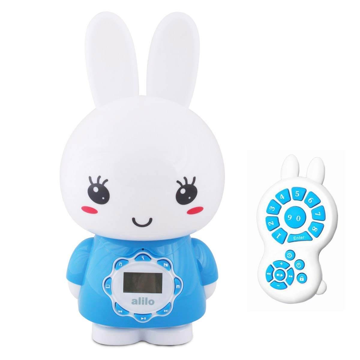 LCD Remote Control Azul Mp3 Player Selected Songs and Stories Included Alilo Big Bunny Media Player Edutainment for Your Child